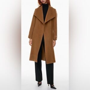 Aritzia Camel Pea Coat